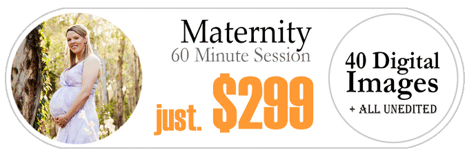 Complete Maternity Session - Gift Voucher *40 Images Inc*